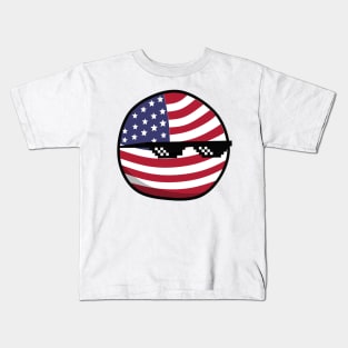 USA Countryballs Kids T-Shirt